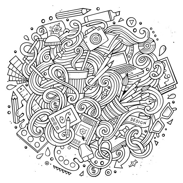 卡通可爱涂鸦设计图片下载