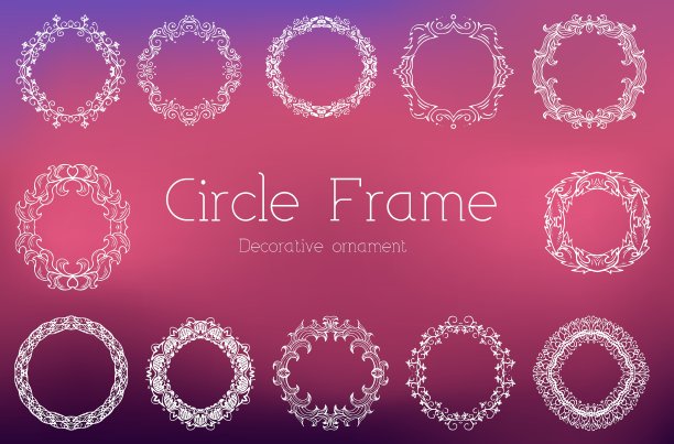 手绘抽象背景装饰框架图片下载