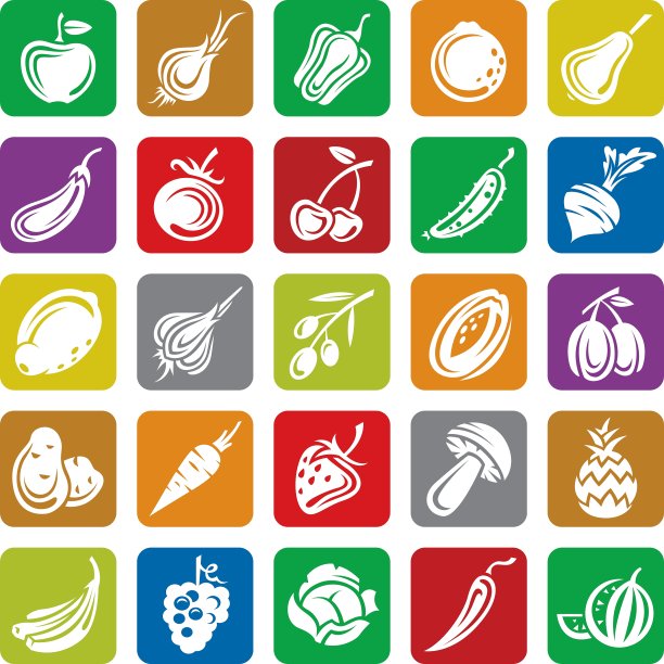 水果蔬菜套装图片下载