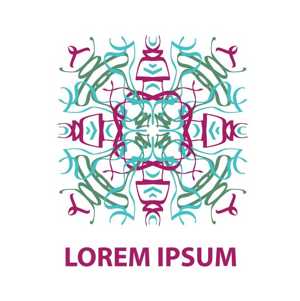 基于文本空间的抽象装饰设计图片下载