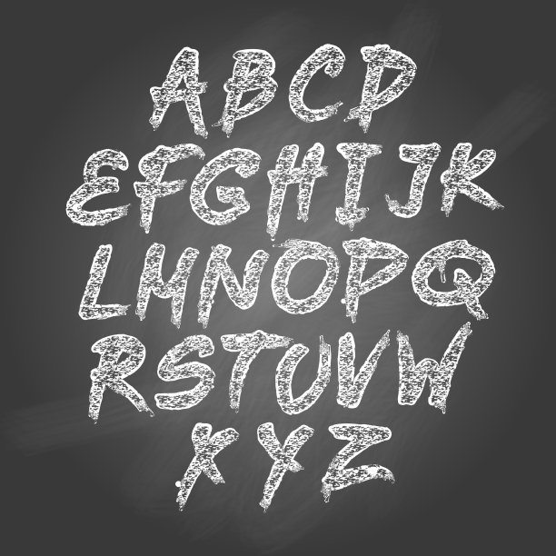 粉笔画人物黑板背景图片下载