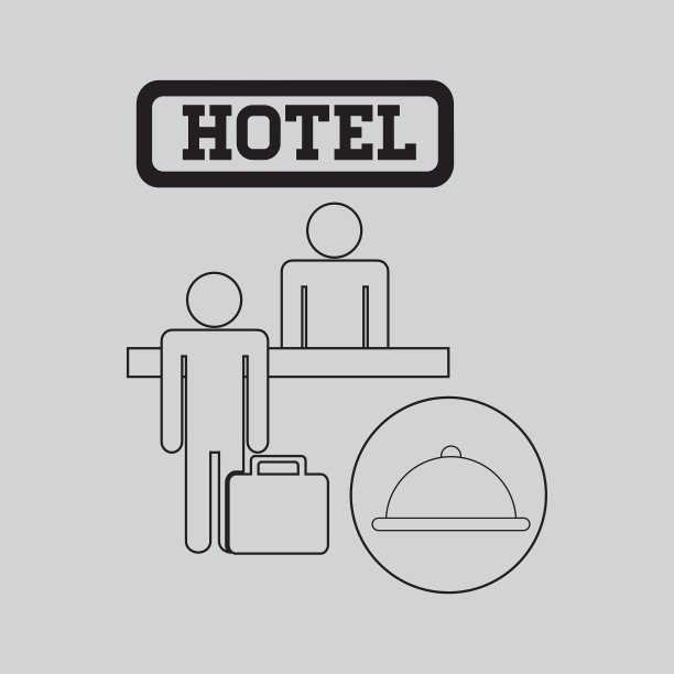 酒店设计服务标志旅游理念图片下载