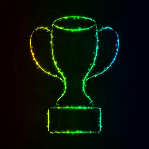 杯状剪影灯光在黑暗的背景图片下载