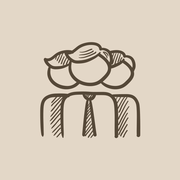 一群商人素描图标图片下载