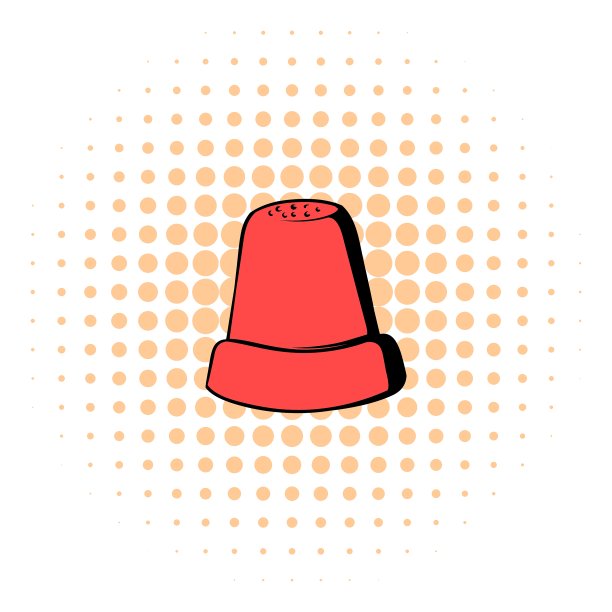 顶针图标漫画风格图片下载