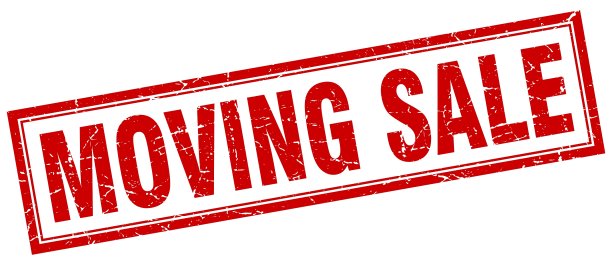 移动出售红色垃圾方块邮票上的白色图片下载