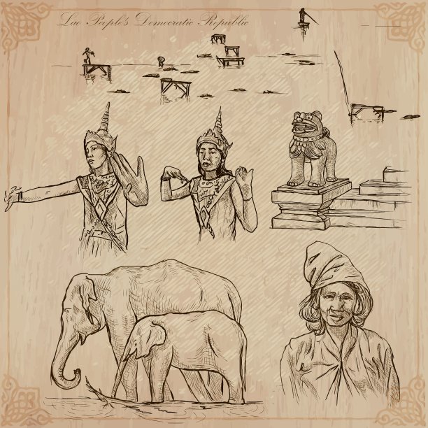 老挝生活图片包图片下载