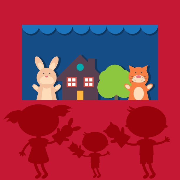 小孩子玩手偶玩具图片下载