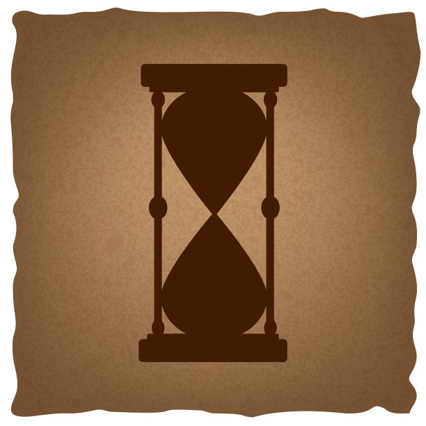 沙漏标志复古效应图片下载