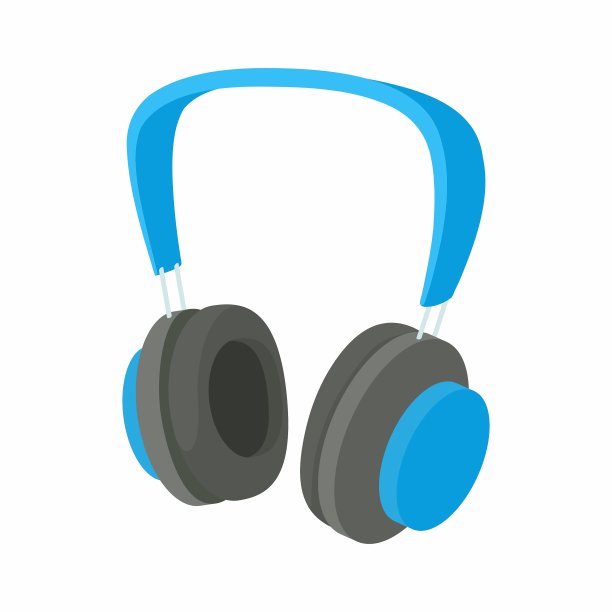 耳机图标卡通风格图片下载