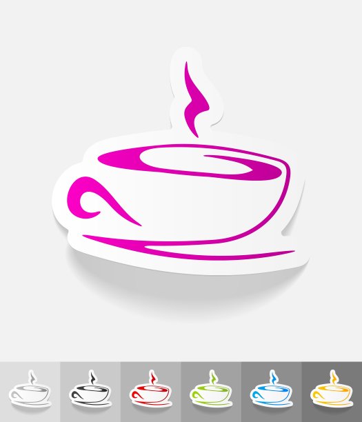 咖啡杯的写实设计元素图片下载