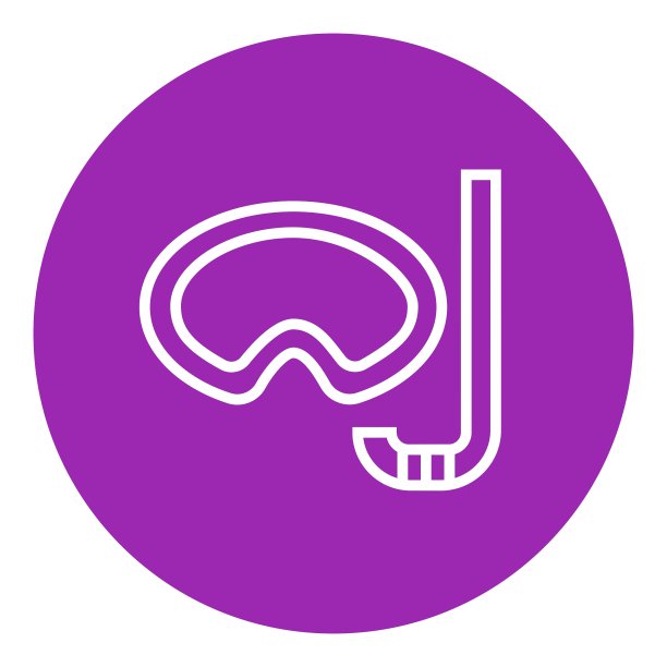 面罩和通气管线图标图片下载