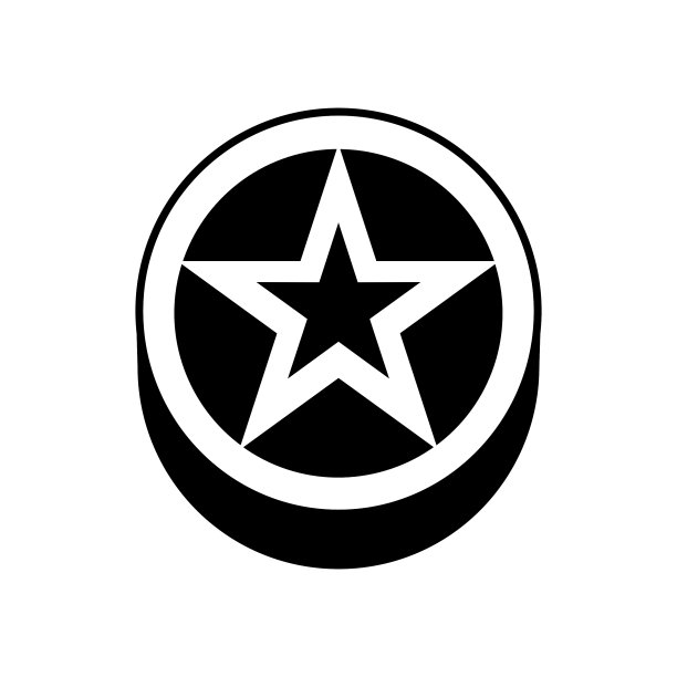圆形星星图标（简约风格）图片下载
