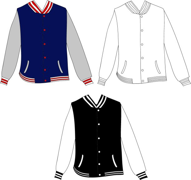 棒球夹克设计图片下载