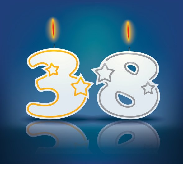 生日蜡烛38号图片下载