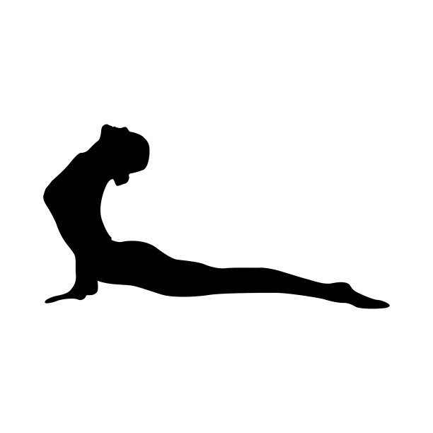 瑜伽黑色剪影图片下载