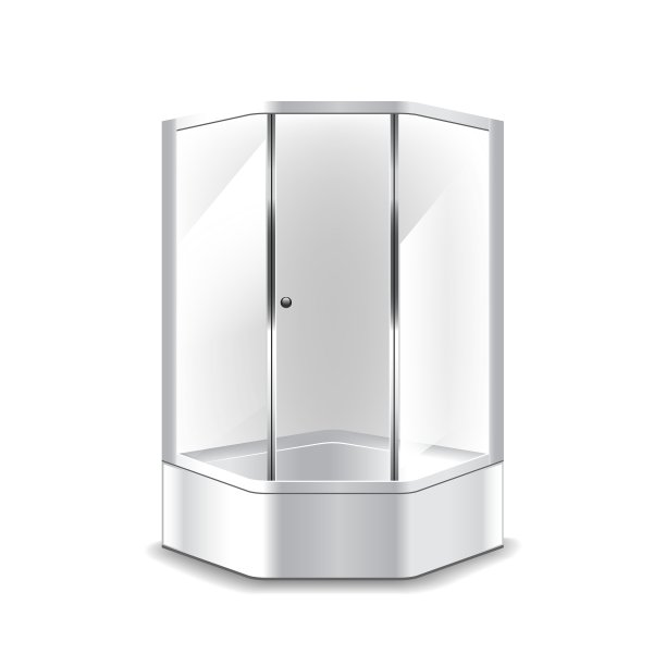 淋浴房隔离白色图片下载