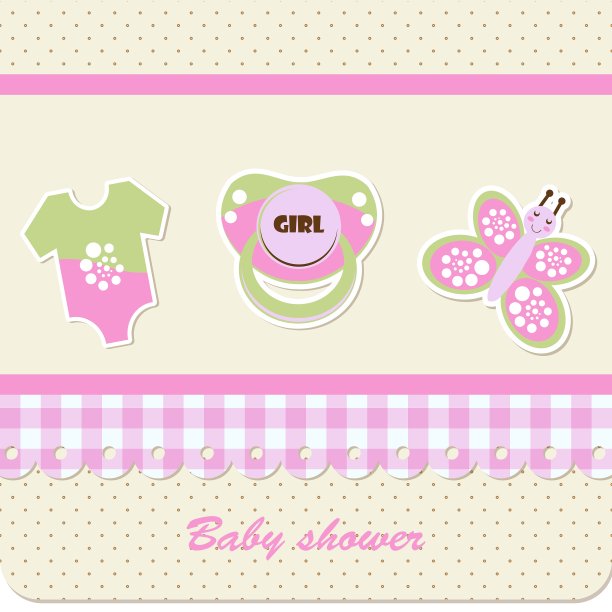 迎婴派对女孩图片下载