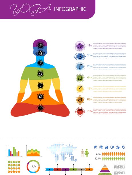 瑜伽信息图为您的设计图片下载