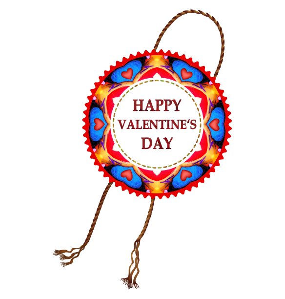 情人节邮票明亮标签EPS10图片下载