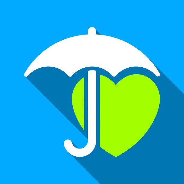 心伞保护扁长影广场图片下载