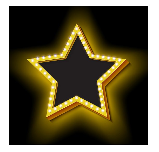 带灯的复古明星图片下载