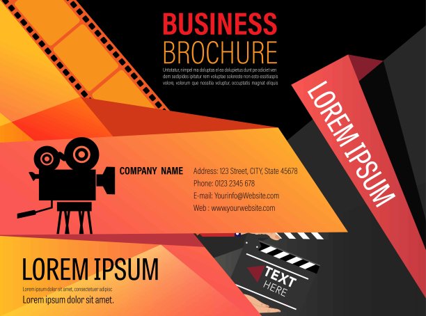 电影和电影现代复古海报的背景。图片下载