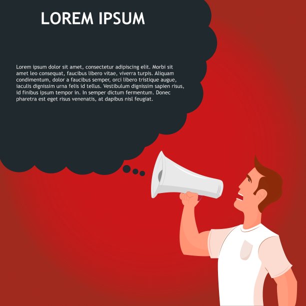 拿着扩音器大喊大叫的人图片下载