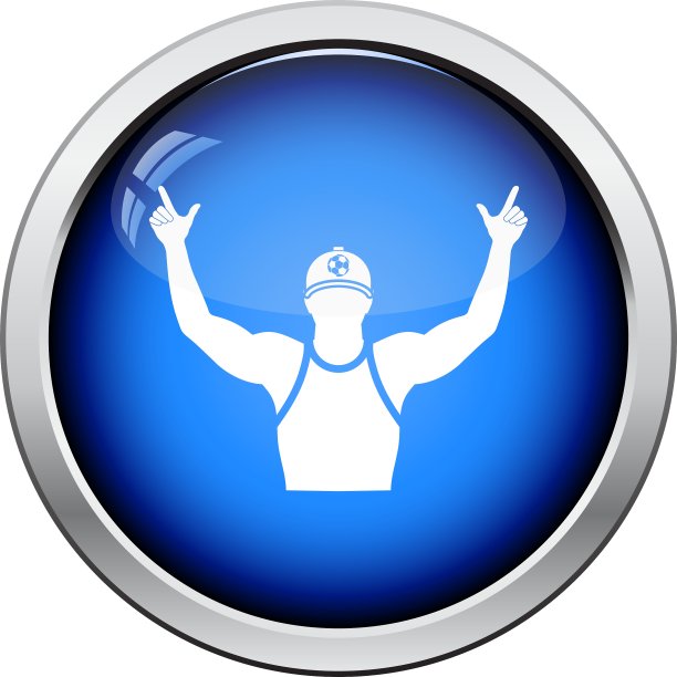 球迷用手举起的图标图片下载