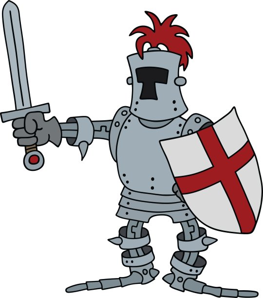 拿着剑的滑稽骑士图片下载