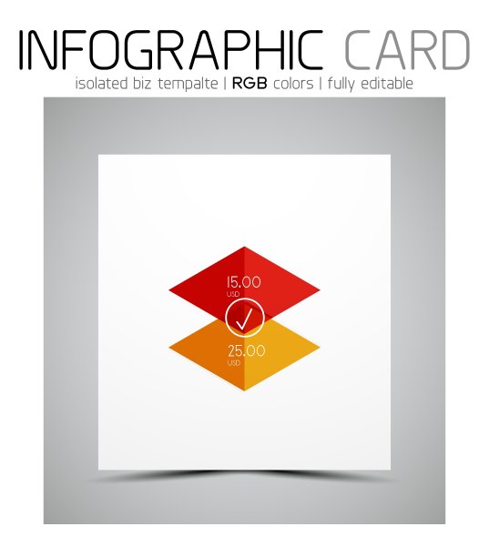 几何形状的信息图表名片图片下载