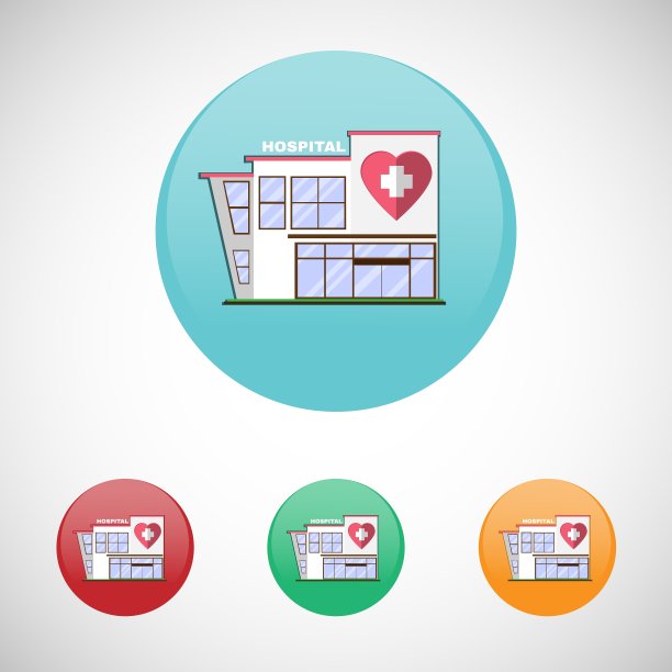 医院建筑图标图片下载
