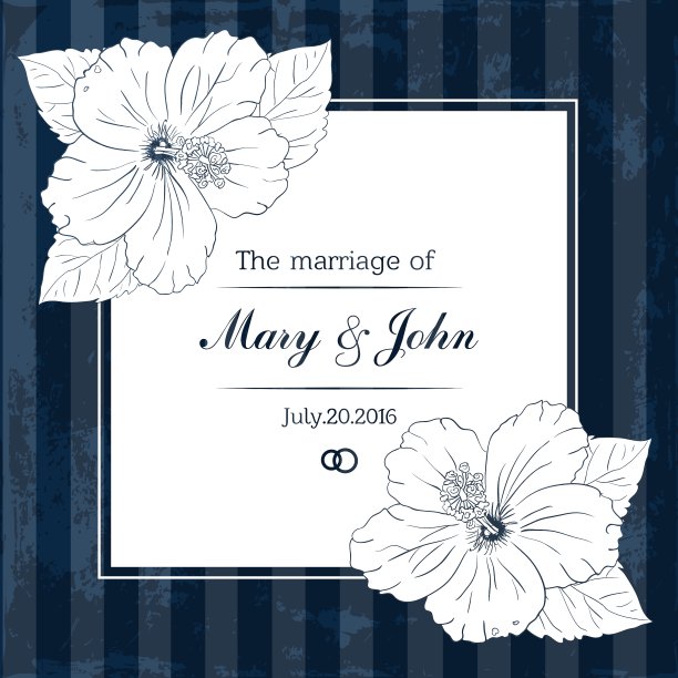 婚姻设计模板与自定义名称图片下载