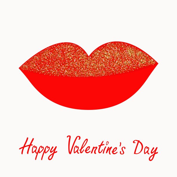 又大又厚的红唇在白色的嘴唇上闪耀着金色的光芒图片下载