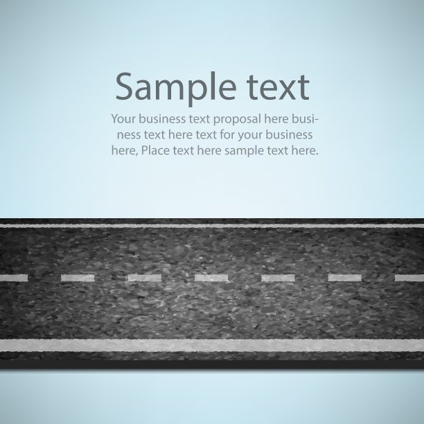 一套道路空白复古徽章和标签图片下载