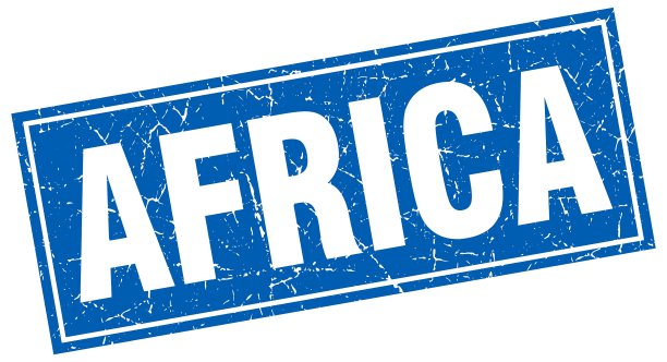 非洲蓝色方形垃圾复古孤立邮票图片下载