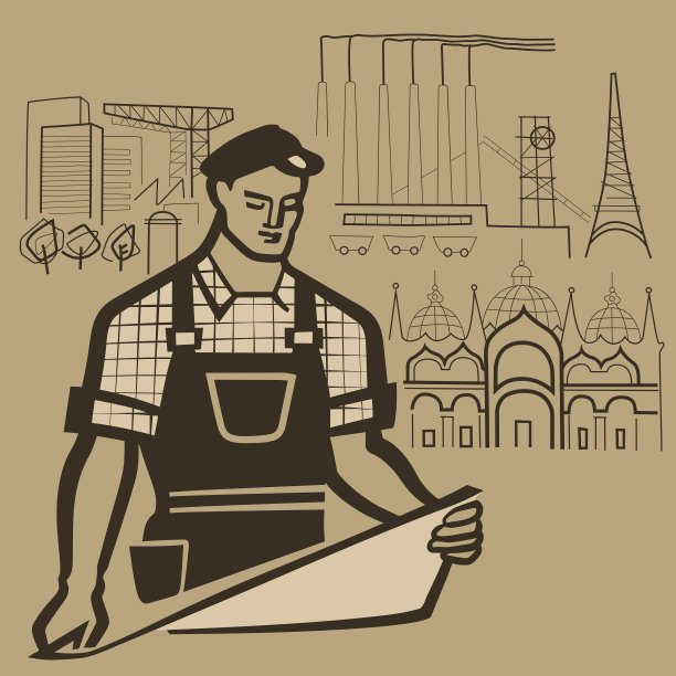 劳动者创造现实，使梦想成真图片下载