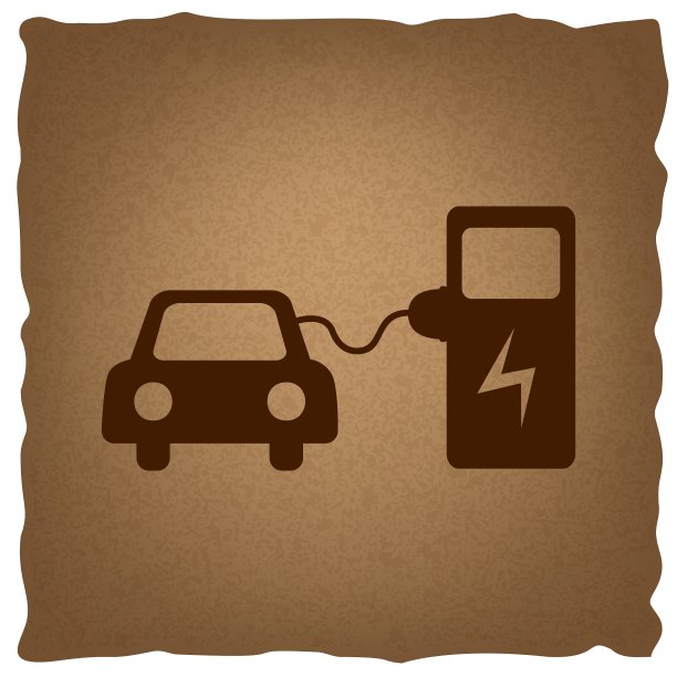 电动车电池充电标志图片下载