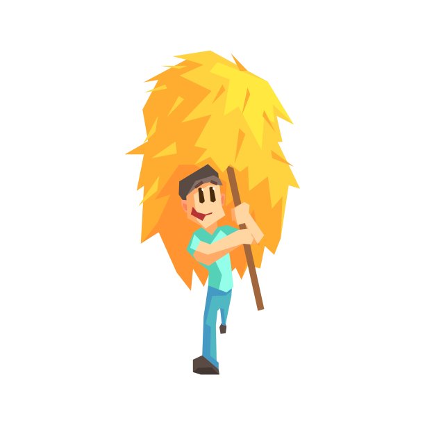 拿着一堆干草的家伙图片下载