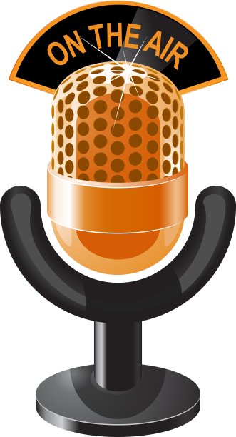 金色的麦克风图片下载