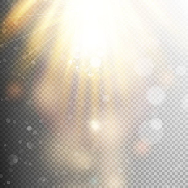 黄色暖光效果EPS 10图片下载