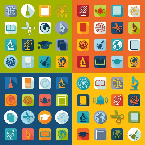 一套教育图标图片下载