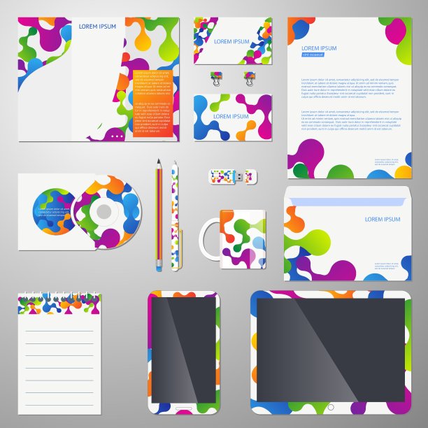 企业标识模板与彩色图片下载