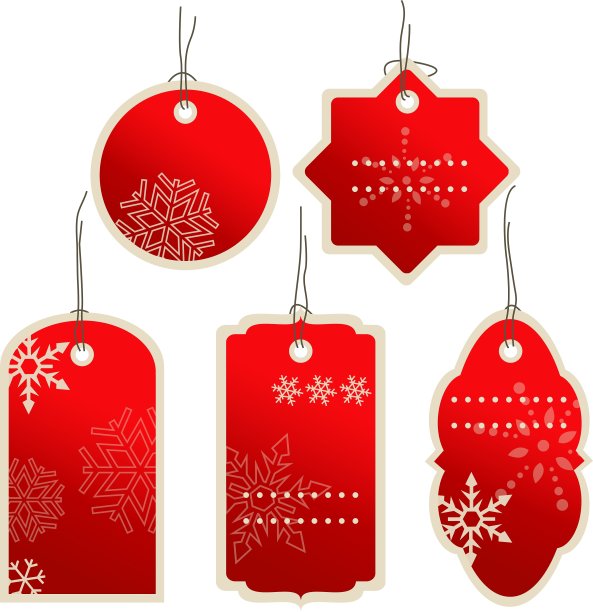 圣诞节和冬天的价格标签图片下载