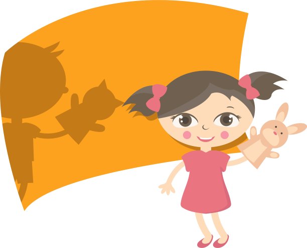小孩子玩手偶玩具图片下载