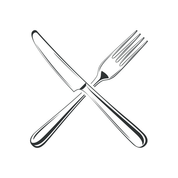 刀叉孤立在白色背景上图片下载