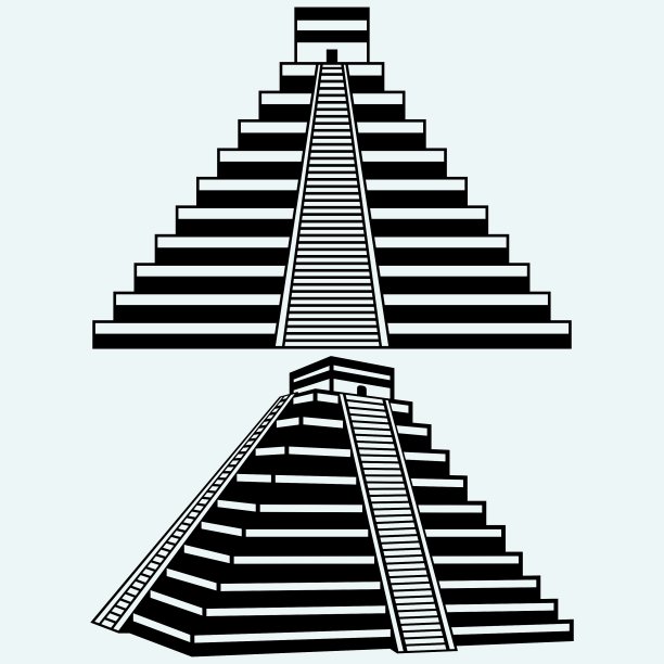 墨西哥中部的金字塔图片下载