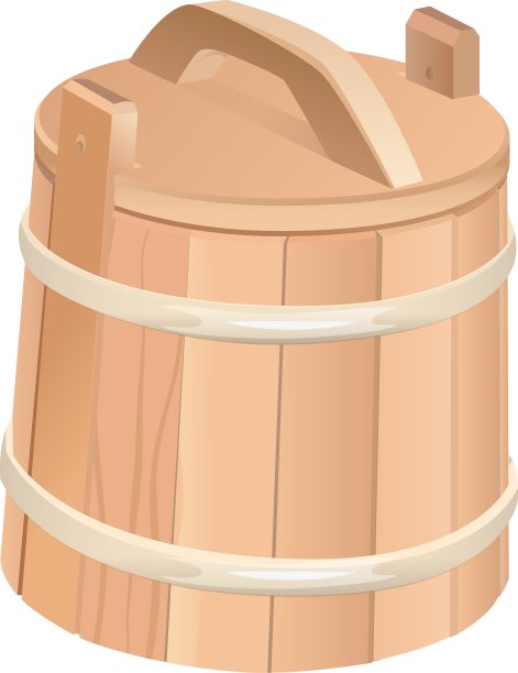 封闭式木桶带盖的木桶图片下载