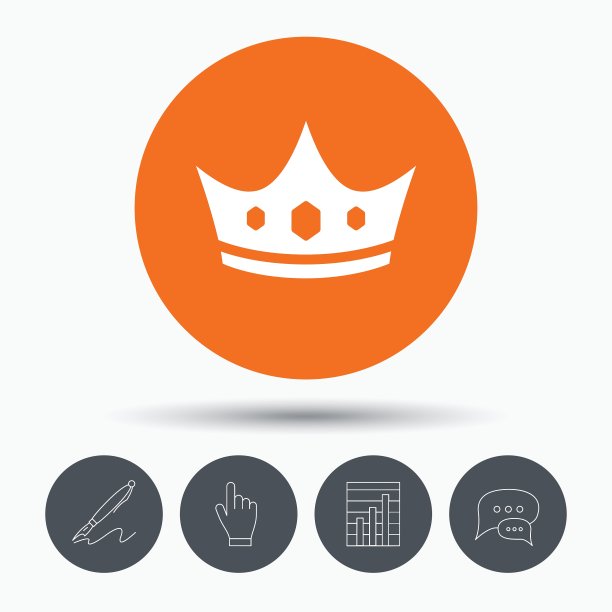 王冠图标皇家王座领袖标志图片下载