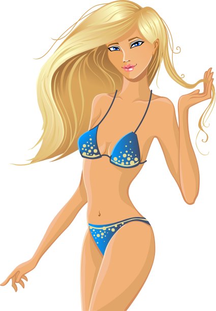 金色的比基尼图片下载